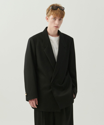 Beyond Closet（-）の「[コレクションライン] ソフトギャバジンイージーテーラードウールジャケットブラック（テーラードジャケット）」