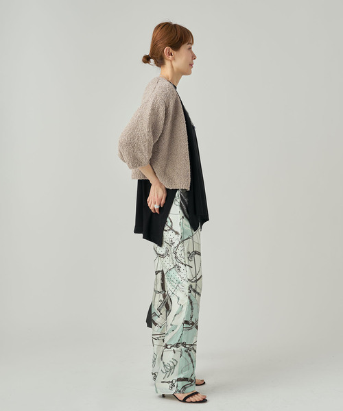 VERMEIL par iena（ヴェルメイユパーイエナ）の「DRY EARTH Vネックカーディガン（カーディガン/ボレロ・レディース・ホワイト/モカ・FREE）」の17枚目の写真