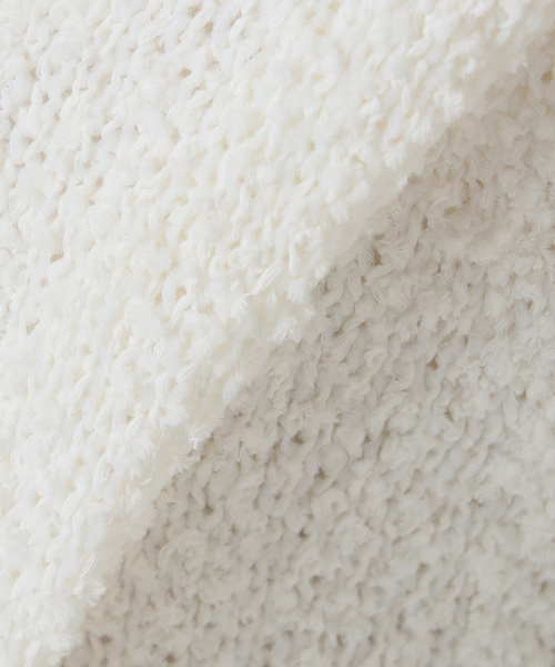 VERMEIL par iena（ヴェルメイユパーイエナ）の「DRY EARTH Vネックカーディガン（カーディガン/ボレロ・レディース・ホワイト/モカ・FREE）」の5枚目の写真