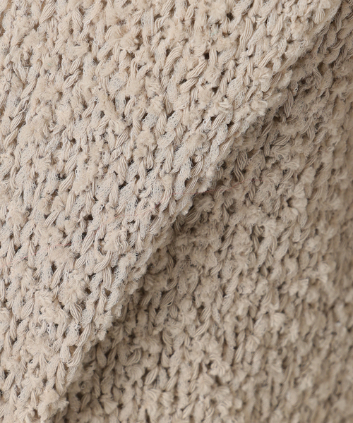 VERMEIL par iena（ヴェルメイユパーイエナ）の「DRY EARTH Vネックカーディガン（カーディガン/ボレロ・レディース・ホワイト/モカ・FREE）」の3枚目の写真