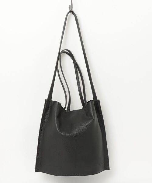 PR01.（ピーアールワン）の「blancle  S.LEA GUSSETTE 2WAY BAG（ショルダーバッグ・レディース・ベージュ系その他/ブラック・FREE）」の3枚目の写真