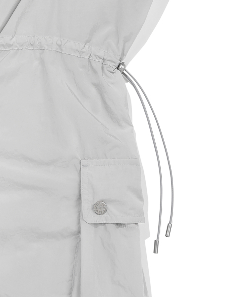 Wacky WiLLy（ワッキーウィリー）の「[26SS] ウィメンズ ナイロン ビスチェワンピース ライトグレー（ワンピース・レディース・その他・MEDIUM/SMALL）」の4枚目の写真