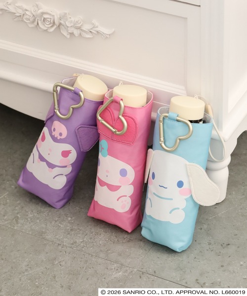 FUNALIVE（ファンアライブ）の「サンリオキャラクターズ 晴雨兼用傘　コンパクト50cm（折りたたみ傘・レディース・サックスブルー/パープル/ピンク・50cm）」の4枚目の写真