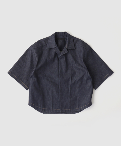 WISM(ウィズム)の「SEVENTH / セブンス M5 CUBAN SHIRT(シャツ/ブラウス・メンズ・ブルー/ネイビー/ホワイト系その他/キャメル・MEDIUM/LARGE)」の2枚目の写真