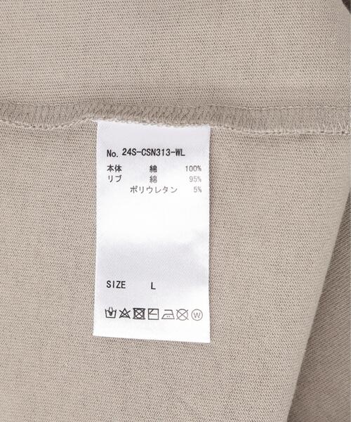 WHITELAND（ホワイトランド）の「【WEB&DEPOT限定】WHITELAND/ホワイトランド/LOGO NOSLEEVE（Tシャツ/カットソー・レディース・ベージュ/グレー/ブラック・L/M/S）」の9枚目の写真