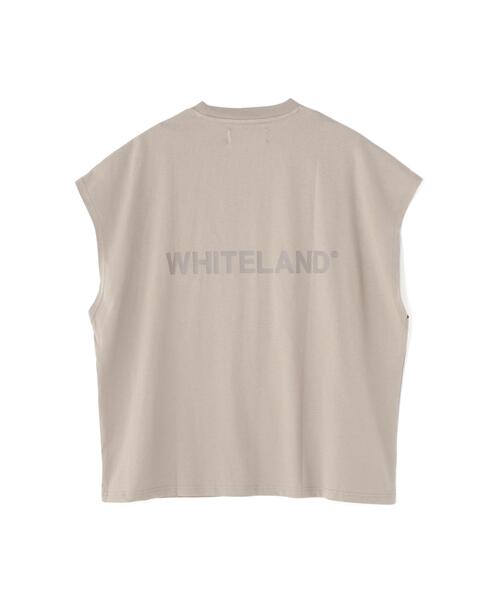 WHITELAND(ホワイトランド)の「【WEB&DEPOT限定】WHITELAND/ホワイトランド/LOGO NOSLEEVE(Tシャツ/カットソー・レディース・ベージュ/グレー/ブラック・L/M/S)」の16枚目の写真