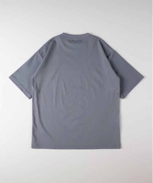 BACK NUMBER(バックナンバー)の「BACK NUMBER(バックナンバー)シルケットスムース半袖Tシャツ(Tシャツ/カットソー・メンズ・グレー/ライラック/ブラック/グリーン/ホワイト/ブラウン・S/M/L/XL)」の10枚目の写真