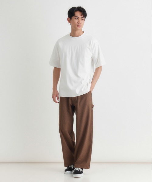 BACK NUMBER(バックナンバー)の「BACK NUMBER(バックナンバー)シルケットスムース半袖Tシャツ(Tシャツ/カットソー・メンズ・グレー/ライラック/ブラック/グリーン/ホワイト/ブラウン・S/M/L/XL)」の15枚目の写真