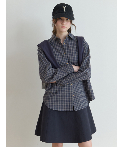 THEMITTEN(ザ・ミトン)の「Lithe overfit shirt (g/n check)(シャツ/ブラウス・レディース・その他・FREE)」の6枚目の写真
