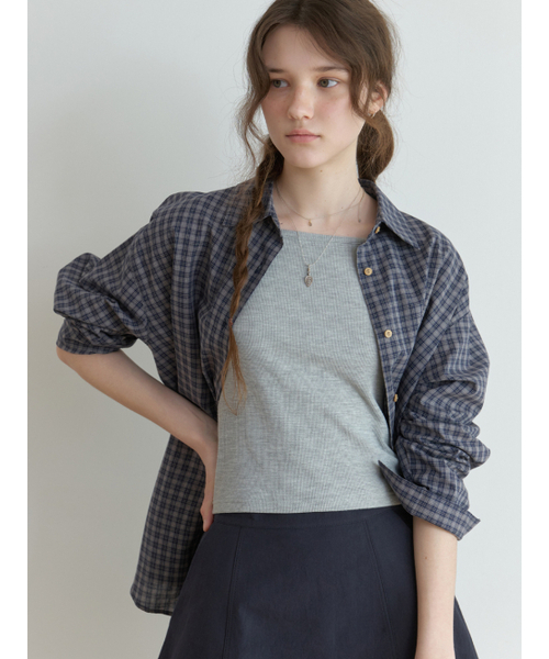 THEMITTEN(ザ・ミトン)の「Lithe overfit shirt (g/n check)(シャツ/ブラウス・レディース・その他・FREE)」の5枚目の写真