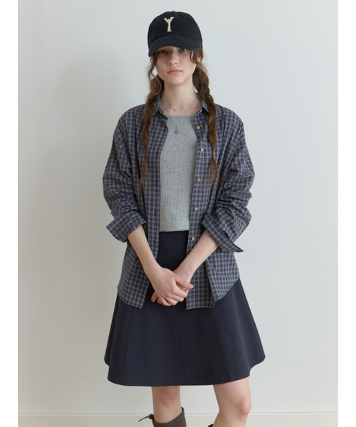 THEMITTEN(ザ・ミトン)の「Lithe overfit shirt (g/n check)(シャツ/ブラウス・レディース・その他・FREE)」の4枚目の写真
