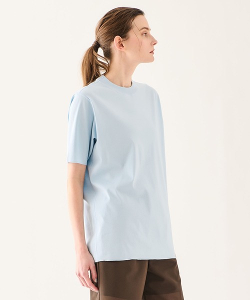 ESTNATION(エストネーション)の「GOOD PEOPLE GOOD STITCHING GOOD PRODUCT for ESTNATION / ハイゲージTシャツ(Tシャツ/カットソー・レディース・ライトブルー/ライトグリーン・FREE)」の8枚目の写真