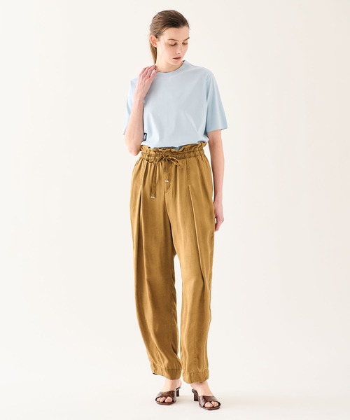 ESTNATION(エストネーション)の「GOOD PEOPLE GOOD STITCHING GOOD PRODUCT for ESTNATION / ハイゲージTシャツ(Tシャツ/カットソー・レディース・ライトブルー/ライトグリーン・FREE)」の13枚目の写真