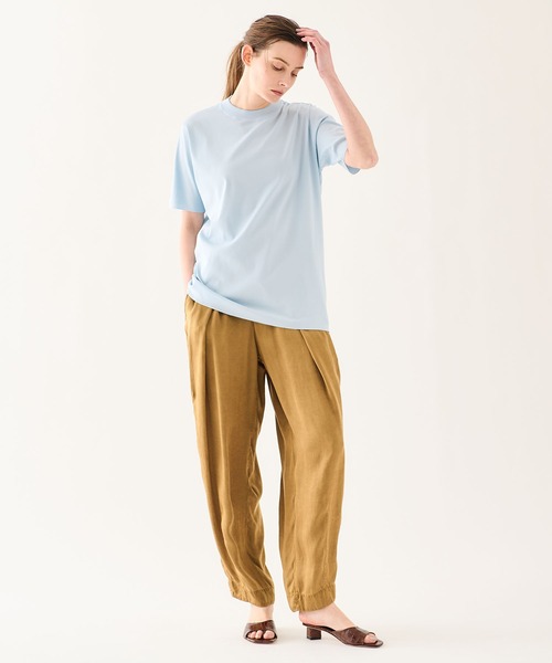 ESTNATION(エストネーション)の「GOOD PEOPLE GOOD STITCHING GOOD PRODUCT for ESTNATION / ハイゲージTシャツ(Tシャツ/カットソー・レディース・ライトブルー/ライトグリーン・FREE)」の12枚目の写真