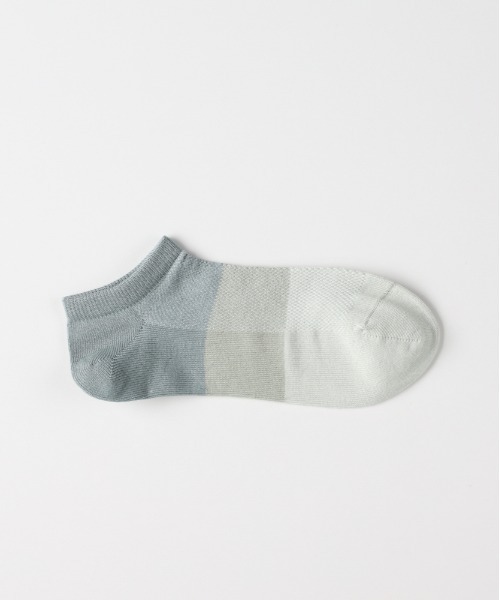 Right-on（ライトオン）の「BASIC SOCKS(ベーシックソックス)バンブーブロックガラアンクルメッシュソックス（ソックス/靴下・メンズ・ブラック/サックスブルー/グリーン/レッド/ネイビー・フリー）」の12枚目の写真