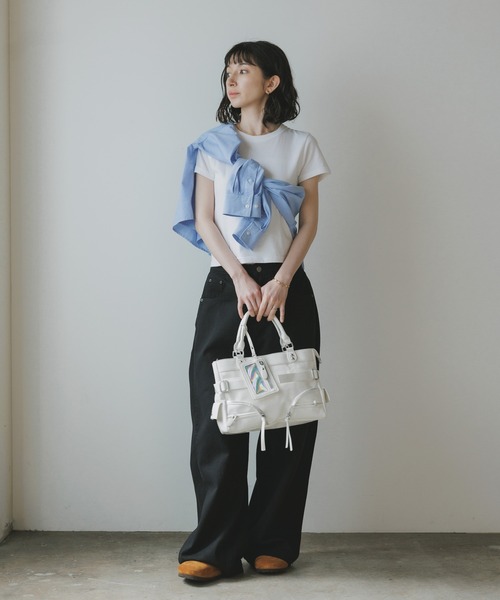 Chick（チック）の「Basic 5-Pocket Wide-Leg Denim Pants / ベーシック 5ポケット ワイドデニムパンツ 2026年春夏（デニムパンツ・レディース・ホワイト/ブラック/ベージュ・S/M）」の18枚目の写真