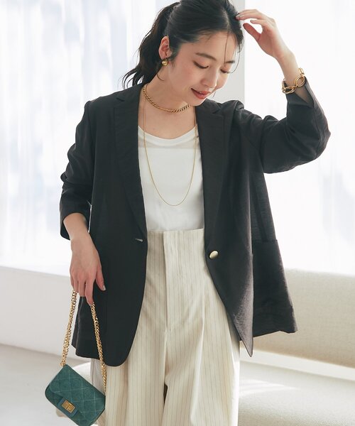 【ロングシーズンおすすめ】シアーライトスラブシングルジャケット