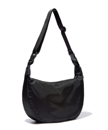 BUTDEEP（バッドディープ）の「HEAVY TWILL NYLON HOBO BAG-BLACK（メッセンジャーバッグ）」