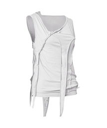 3-Layered Braided Sleeveless (FL-128_White)