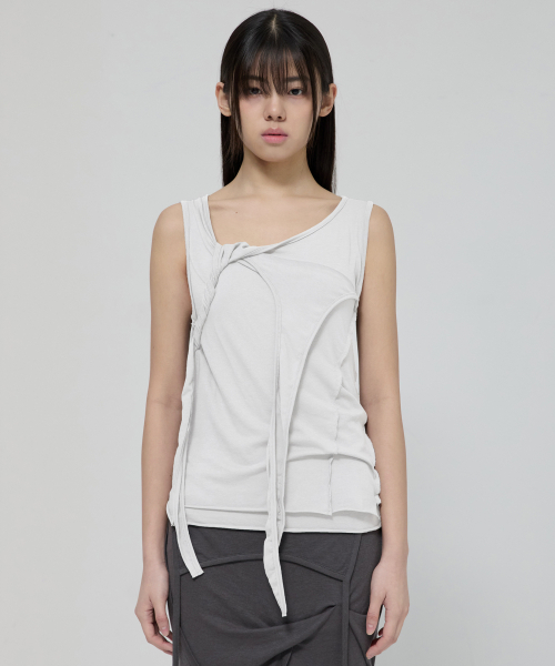 FLAREUP（フレアアップ）の「3-Layered Braided Sleeveless (FL-128_White)（Tシャツ/カットソー・レディース・ホワイト・OS）」の16枚目の写真