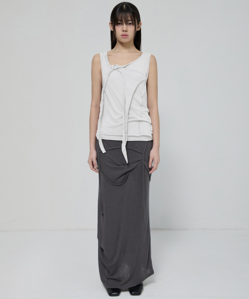 FLAREUP（フレアアップ）の「3-Layered Braided Sleeveless (FL-128_White)（Tシャツ/カットソー・レディース・ホワイト・OS）」の18枚目の写真