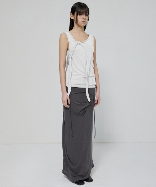 FLAREUP（フレアアップ）の「3-Layered Braided Sleeveless (FL-128_White)（Tシャツ/カットソー・レディース・ホワイト・OS）」の20枚目の写真