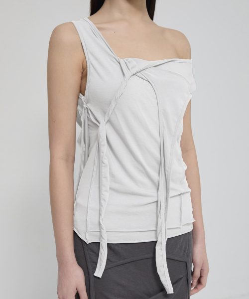 FLAREUP（フレアアップ）の「3-Layered Braided Sleeveless (FL-128_White)（Tシャツ/カットソー・レディース・ホワイト・OS）」の13枚目の写真