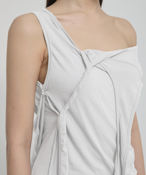 FLAREUP（フレアアップ）の「3-Layered Braided Sleeveless (FL-128_White)（Tシャツ/カットソー・レディース・ホワイト・OS）」の14枚目の写真