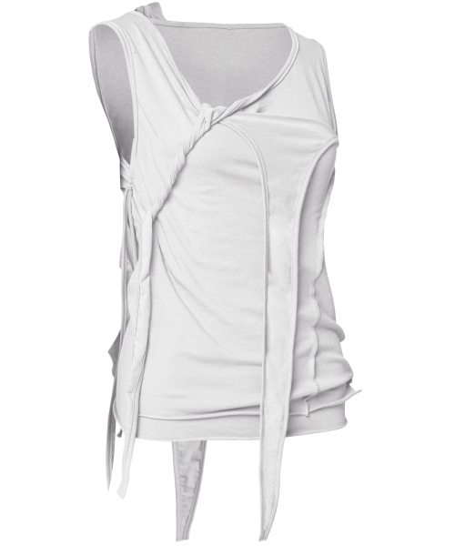 FLAREUP（フレアアップ）の「3-Layered Braided Sleeveless (FL-128_White)（Tシャツ/カットソー・レディース・ホワイト・OS）」の11枚目の写真