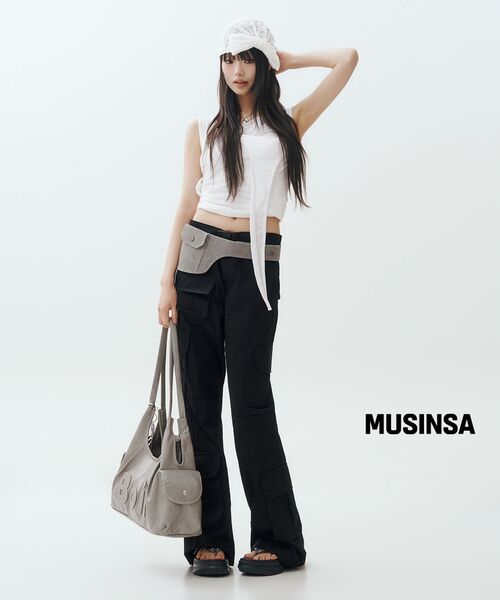 FLAREUP（フレアアップ）の「3-Layered Braided Sleeveless (FL-128_White)（Tシャツ/カットソー・レディース・ホワイト・OS）」の4枚目の写真