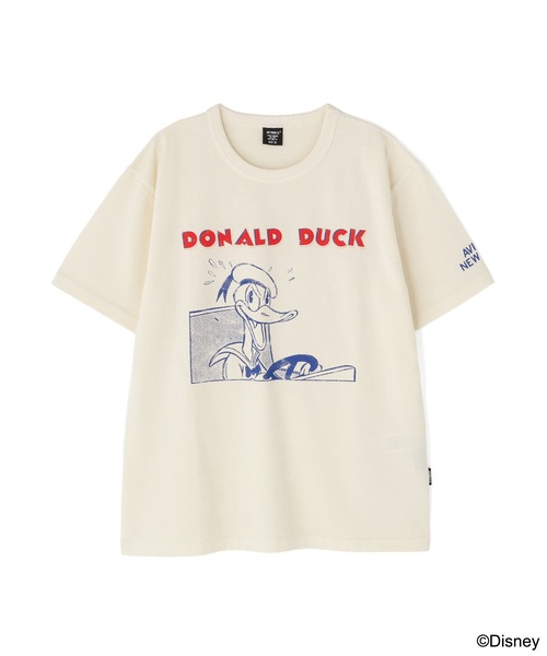 AVIREX(アヴィレックス)の「《Disney Collection》PRINT T-SHIRT / DONALD DUCK / AVIREX / アヴィレックス(Tシャツ/カットソー・メンズ・チャコール/キナリ・MEDIUM/LARGE/X-LARGE/XX-LARGE)」の7枚目の写真
