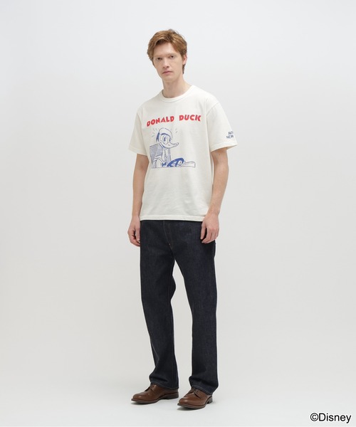AVIREX(アヴィレックス)の「《Disney Collection》PRINT T-SHIRT / DONALD DUCK / AVIREX / アヴィレックス(Tシャツ/カットソー・メンズ・チャコール/キナリ・MEDIUM/LARGE/X-LARGE/XX-LARGE)」の6枚目の写真