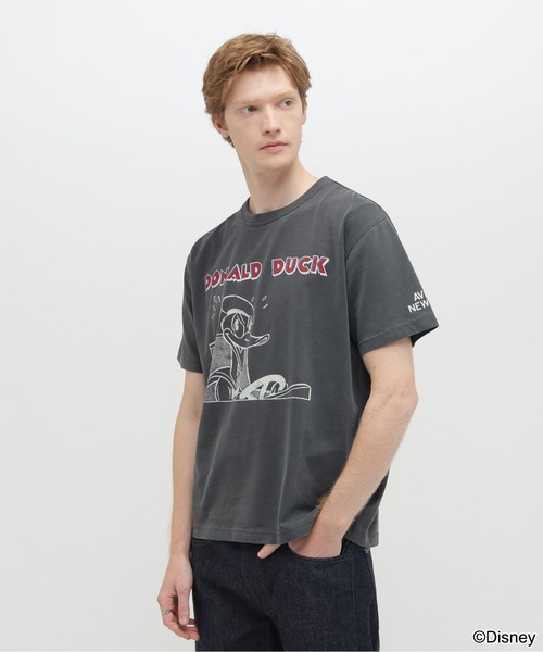AVIREX(アヴィレックス)の「《Disney Collection》PRINT T-SHIRT / DONALD DUCK / AVIREX / アヴィレックス(Tシャツ/カットソー・メンズ・チャコール/キナリ・MEDIUM/LARGE/X-LARGE/XX-LARGE)」の9枚目の写真