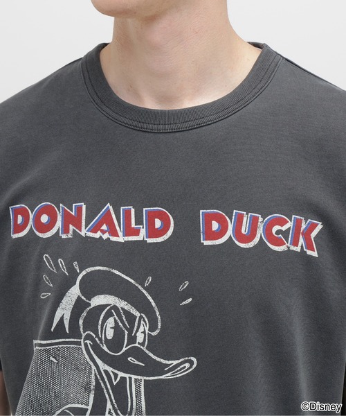 AVIREX(アヴィレックス)の「《Disney Collection》PRINT T-SHIRT / DONALD DUCK / AVIREX / アヴィレックス(Tシャツ/カットソー・メンズ・チャコール/キナリ・MEDIUM/LARGE/X-LARGE/XX-LARGE)」の14枚目の写真