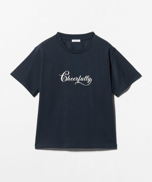 A DAY IN THE LIFE UNITED ARROWS(アデイインザライフユナイテッドアローズ)の「プリント ショートスリーブTシャツ <A DAY IN THE LIFE>(Tシャツ/カットソー・レディース・ライトグレー/オフホワイト/クリーム/ネイビー・FREE)」の4枚目の写真