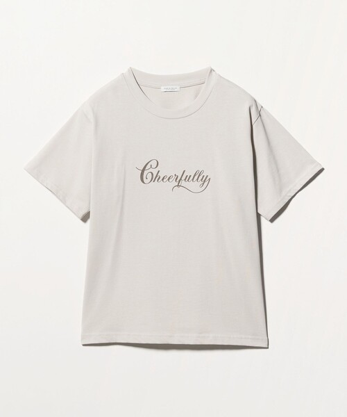 A DAY IN THE LIFE UNITED ARROWS(アデイインザライフユナイテッドアローズ)の「プリント ショートスリーブTシャツ <A DAY IN THE LIFE>(Tシャツ/カットソー・レディース・ライトグレー/オフホワイト/クリーム/ネイビー・FREE)」の2枚目の写真