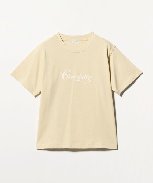 A DAY IN THE LIFE UNITED ARROWS(アデイインザライフユナイテッドアローズ)の「プリント ショートスリーブTシャツ <A DAY IN THE LIFE>(Tシャツ/カットソー・レディース・ライトグレー/オフホワイト/クリーム/ネイビー・FREE)」の3枚目の写真