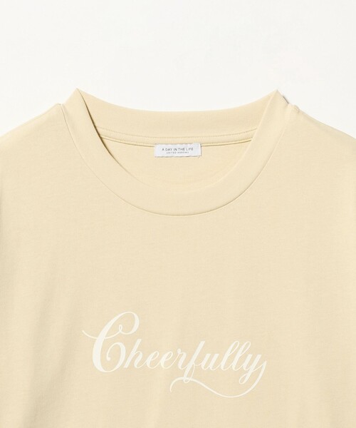 A DAY IN THE LIFE UNITED ARROWS(アデイインザライフユナイテッドアローズ)の「プリント ショートスリーブTシャツ <A DAY IN THE LIFE>(Tシャツ/カットソー・レディース・ライトグレー/オフホワイト/クリーム/ネイビー・FREE)」の10枚目の写真