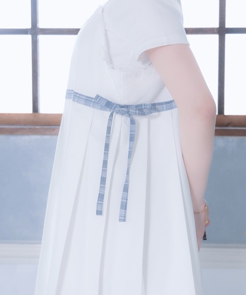 Whinny(ホワイニー)の「Whinny/《セットアップ可能♪》優等生きゃぴきゃぴワンピ(ワンピース・レディース・ホワイト/グレー/ブラック・FREE)」の8枚目の写真
