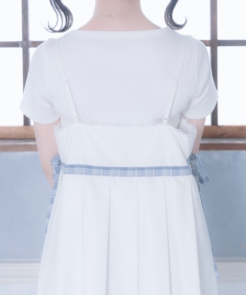 Whinny(ホワイニー)の「Whinny/《セットアップ可能♪》優等生きゃぴきゃぴワンピ(ワンピース・レディース・ホワイト/グレー/ブラック・FREE)」の9枚目の写真