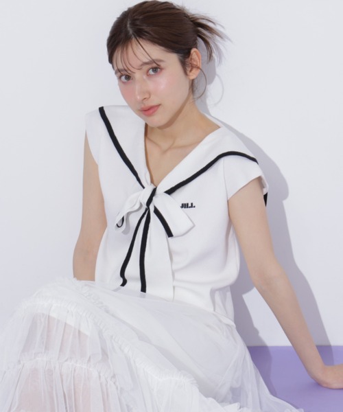 リボンセーラーカラーニット（ニット/セーター）｜JILL by JILL STUART
