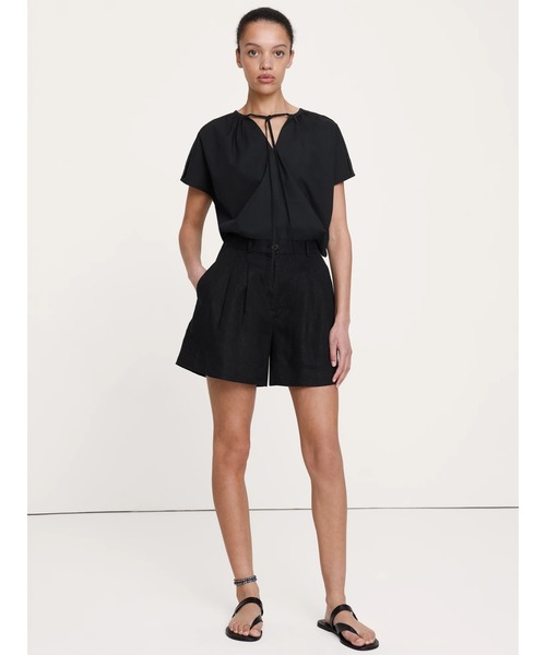 Banana Republic(バナナリパブリック)の「コットン ポプリン スプリットネック チュニック(シャツ/ブラウス・レディース・ホワイト/ブラック・XS/S/M/L)」の5枚目の写真