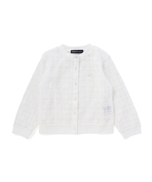 BeBe Petits Pois Vert(ベベプチポワヴェール)の「【お揃い】レースカーディガン(95~160cm)(カーディガン/ボレロ・キッズ・ネイビー/ホワイト・110cm/140cm/120cm/130cm/150cm/160cm)」の11枚目の写真