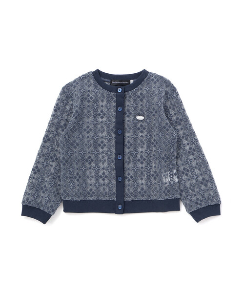 BeBe Petits Pois Vert(ベベプチポワヴェール)の「【お揃い】レースカーディガン(95~160cm)(カーディガン/ボレロ・キッズ・ネイビー/ホワイト・110cm/140cm/120cm/130cm/150cm/160cm)」の14枚目の写真