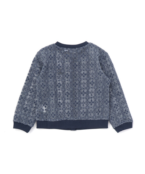 BeBe Petits Pois Vert(ベベプチポワヴェール)の「【お揃い】レースカーディガン(95~160cm)(カーディガン/ボレロ・キッズ・ネイビー/ホワイト・110cm/140cm/120cm/130cm/150cm/160cm)」の15枚目の写真