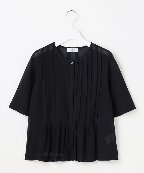 J.PRESS Ladies(J.プレス レディス)の「シアードライトリコット フレアタック カットソー(Tシャツ/カットソー・レディース・ブラウン系/ネイビー系/ライトグレー系/ライトグリーン系・SMALL)」の13枚目の写真