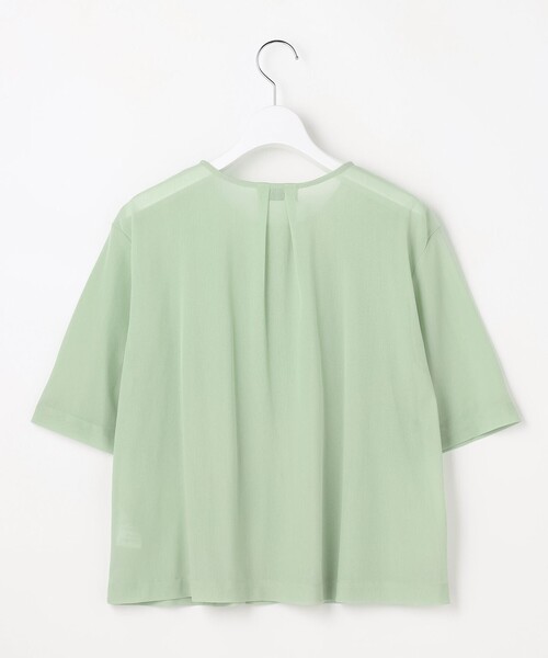 J.PRESS Ladies(J.プレス レディス)の「シアードライトリコット フレアタック カットソー(Tシャツ/カットソー・レディース・ブラウン系/ネイビー系/ライトグレー系/ライトグリーン系・SMALL)」の15枚目の写真