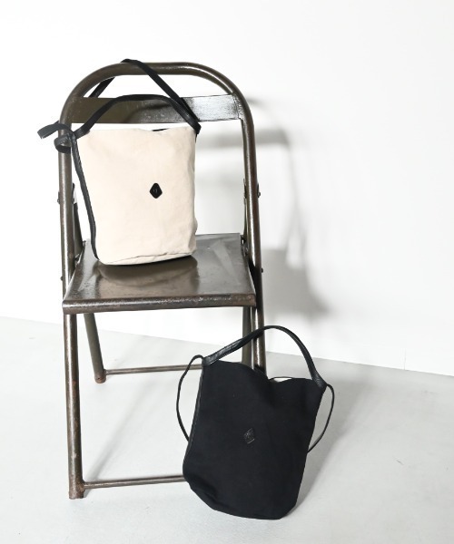 付属 羊革】CL3989 HAND＆WORK CANVAS CYLINDER BAG（ショルダーバッグ