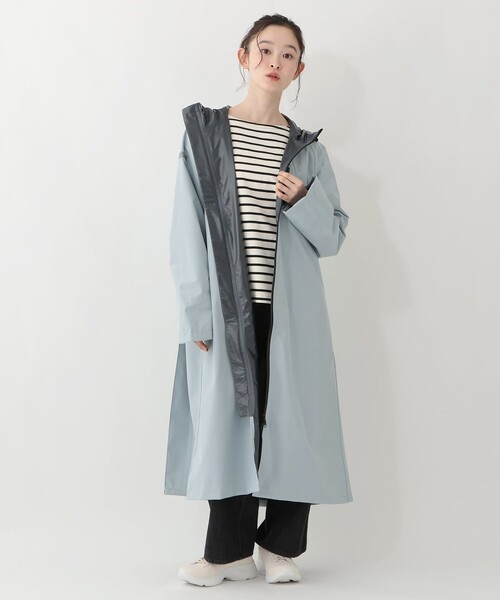 Afternoon Tea(アフタヌーンティー)の「サイクルレインコート(レインコート/ポンチョ・レディース・ライトグリーン/ブルー/ベージュ・ONE SIZE)」の3枚目の写真
