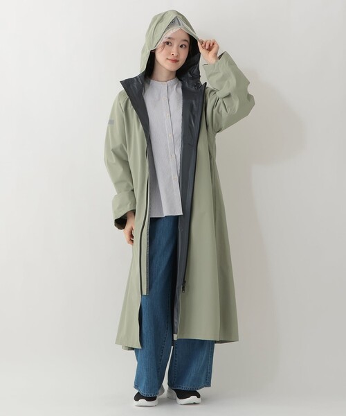 Afternoon Tea(アフタヌーンティー)の「サイクルレインコート(レインコート/ポンチョ・レディース・ライトグリーン/ブルー/ベージュ・ONE SIZE)」の14枚目の写真